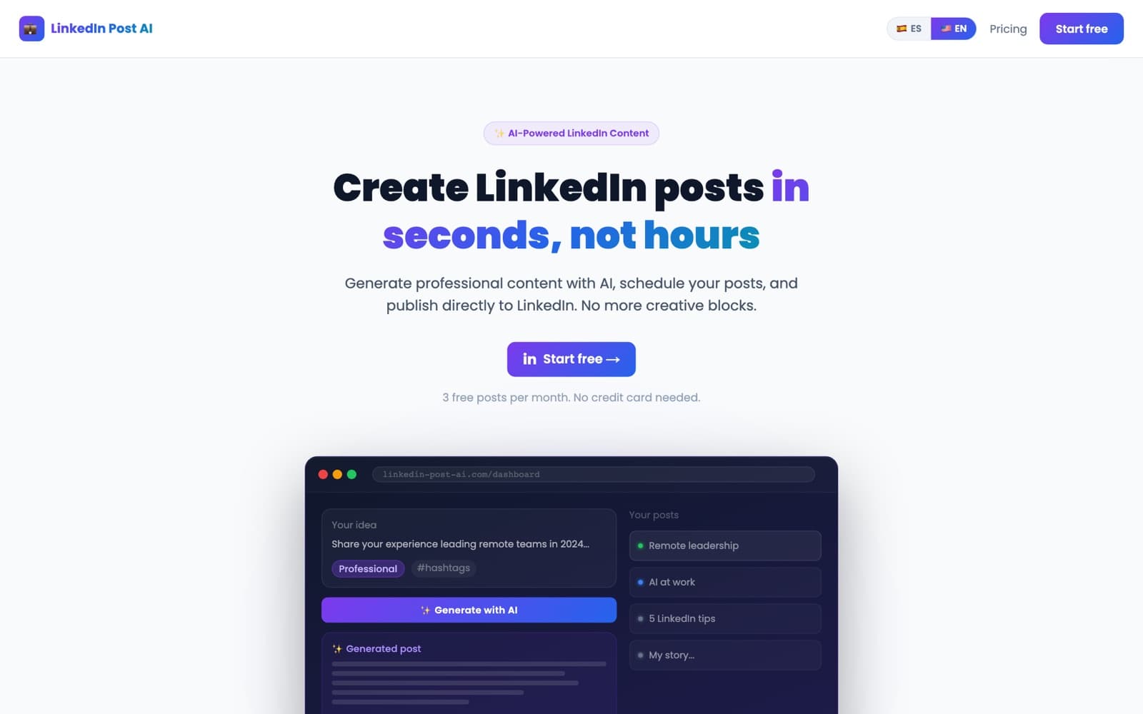 AI LinkedIn Optimizer screenshot